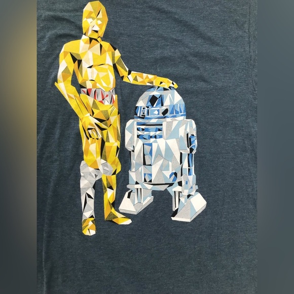 Star Wars Geometric C-3PO and R2-D2 Soft Tee - Picture 3 of 6